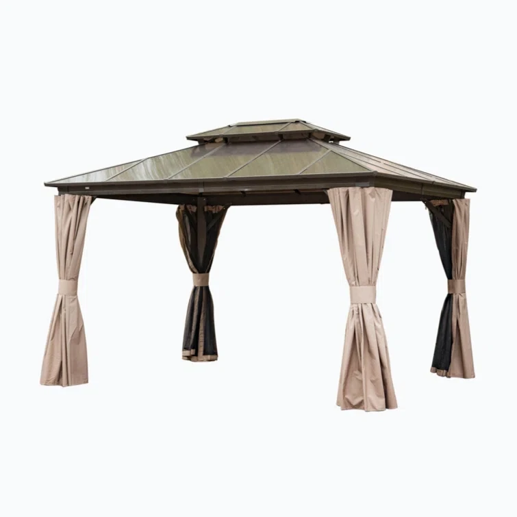 Aluminum Barrel Gazebo 15.83 ft x 11.92 ft