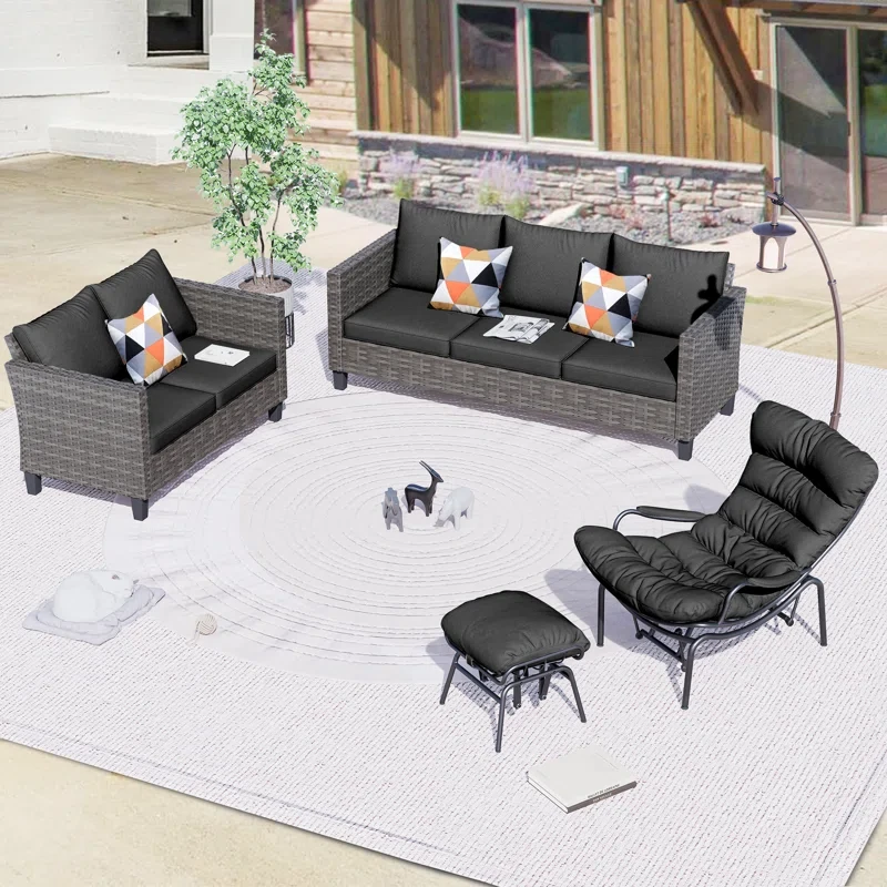 6 - Person Outdoor Seating Group with Cushions