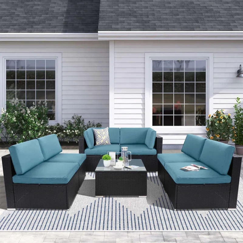 6 - Person Outdoor Seating Group with Cushions