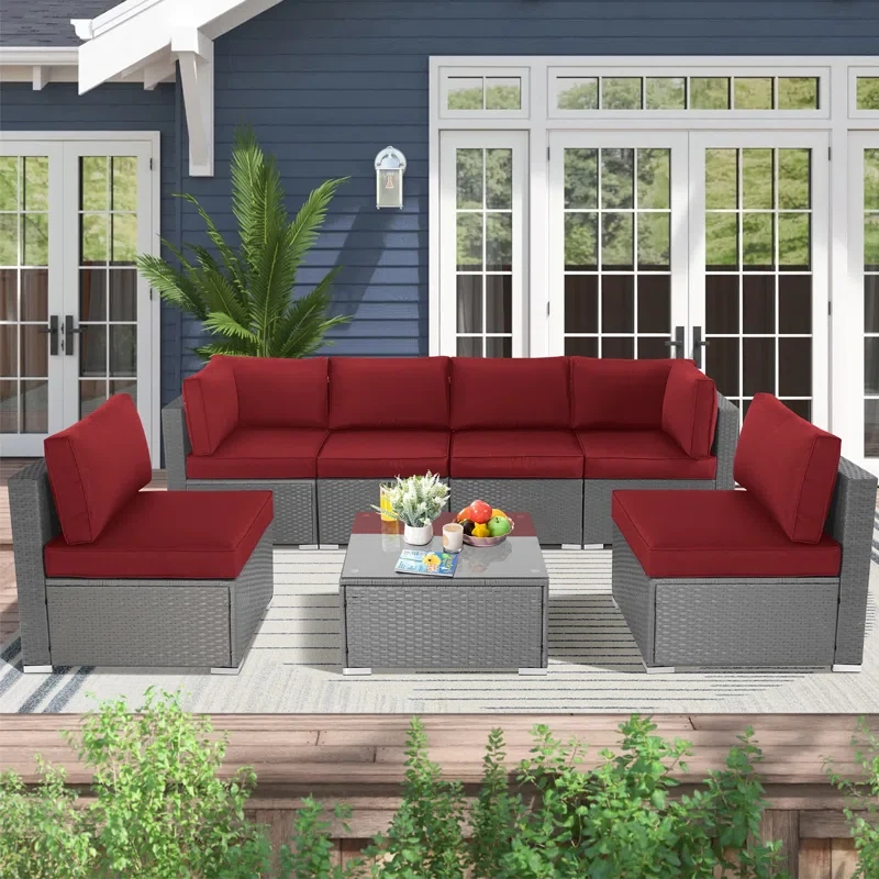 6 - Person Outdoor Seating Group with Cushions