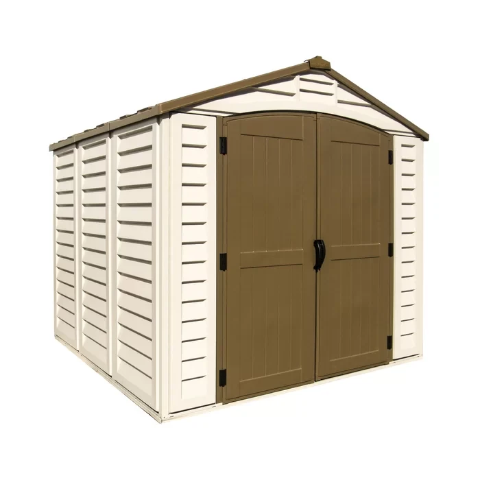 DuraPlus 8 ft. W x 8 ft. D Plastic Storage Shed