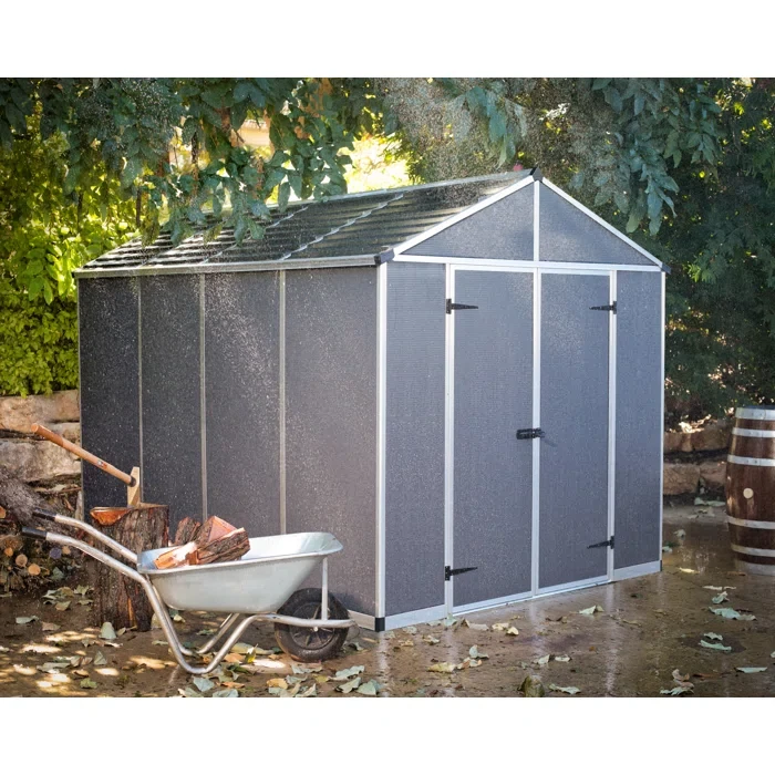 92.4" H x 93.3" W x 119" D Rubicon Polycarbonate Storage Shed