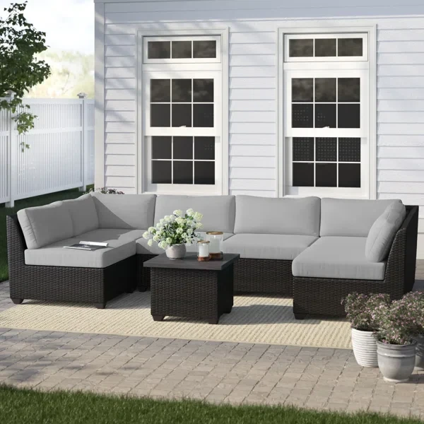 Anastase 6 - Person Outdoor Seating Group with Cushions