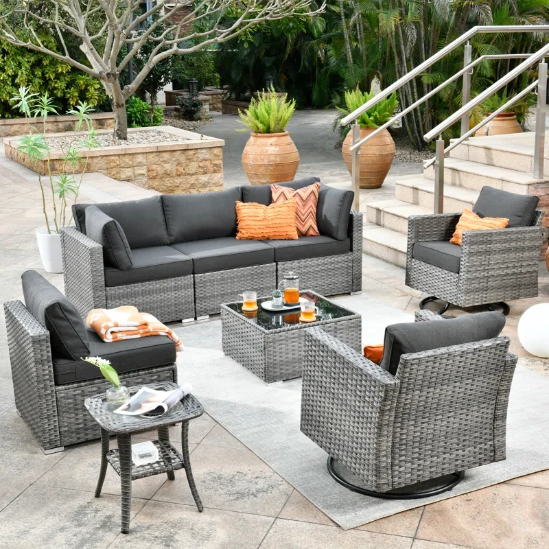 Aliva 8 Piece Seating Group with Cushions