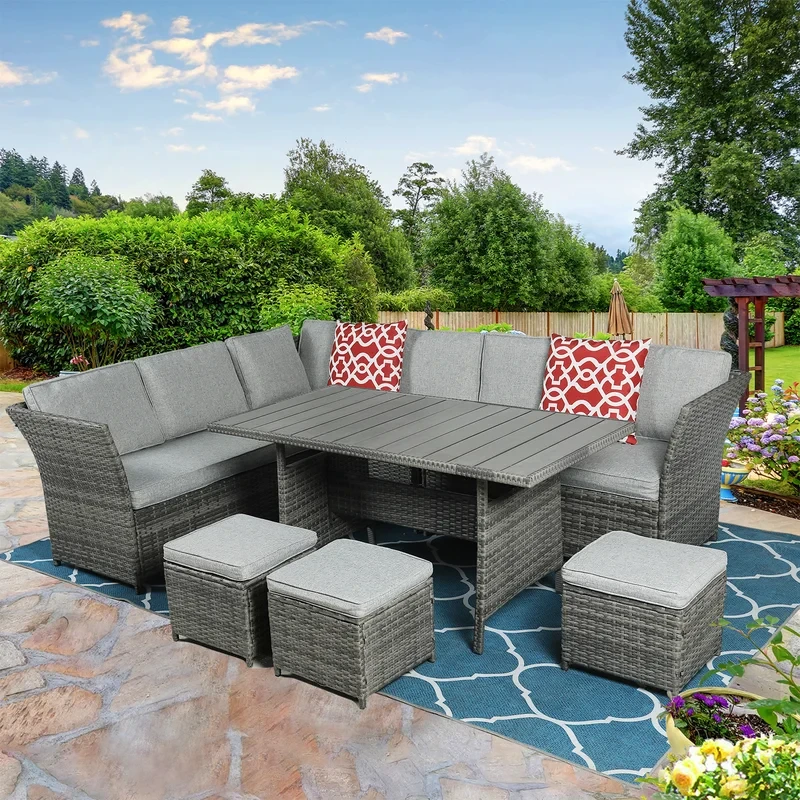 9 - Person Outdoor Seating Group with Cushions