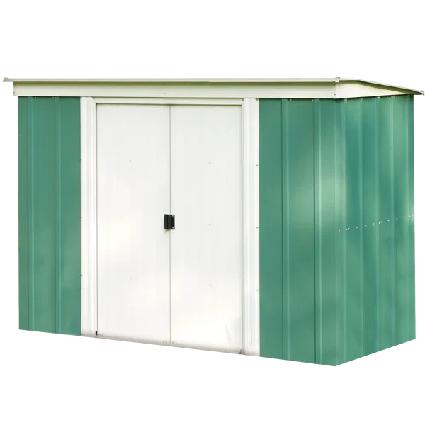 8.3 ft. W x 4 ft. D Galvanized Steel Horizontal Storage Shed