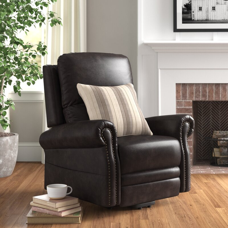 Alcorn Faux Leather Lift Assist Recliner