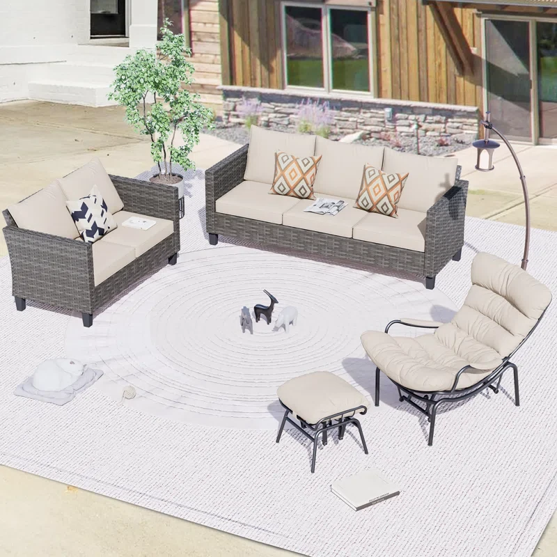 6 - Person Outdoor Seating Group with Cushions