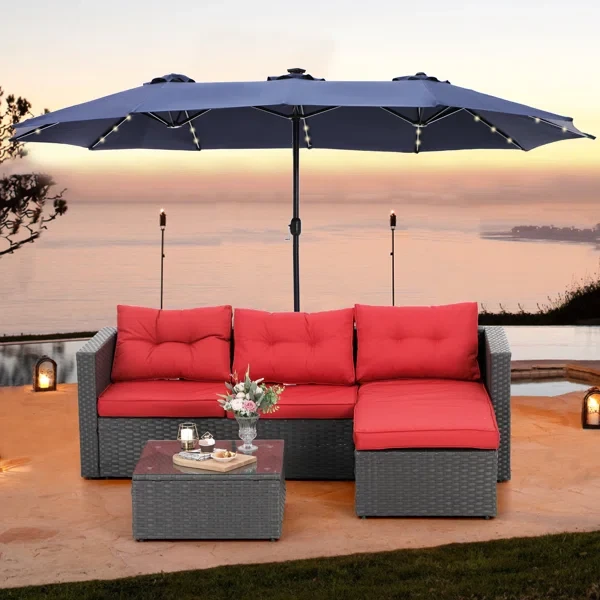 Alyah 3 - Person Outdoor Seating Group with Cushions