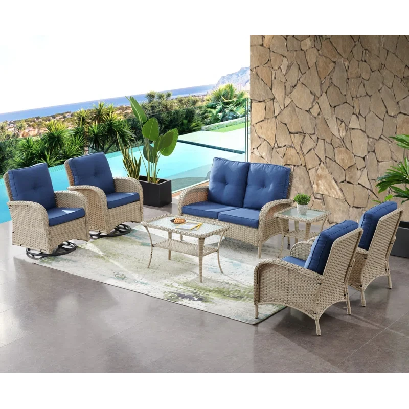 Alma 6 - Person Outdoor Seating Group with Cushions