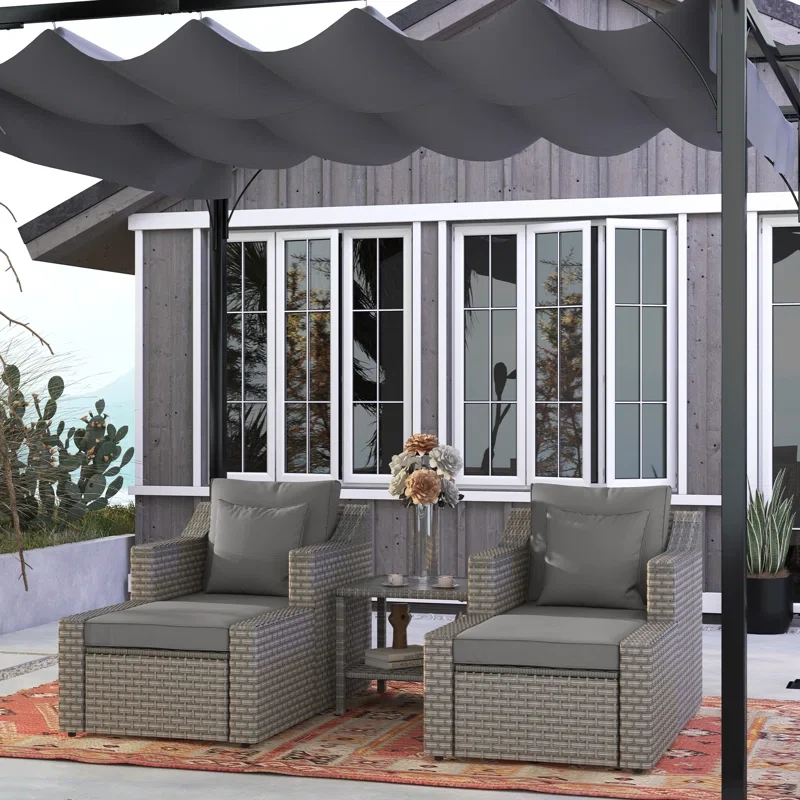 Boothby 4 - Person Outdoor Seating Group with Cushions