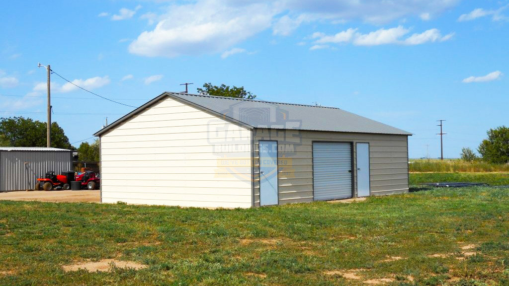 Metal Garage 24'x31' Side Entry Garage