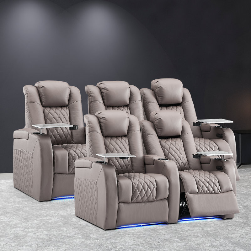 Home Theater Seating Movie Theater Seating Recliner Sofa Set of 5