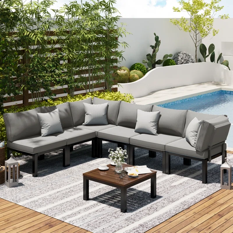 6 - Person Outdoor Seating Group with Cushions