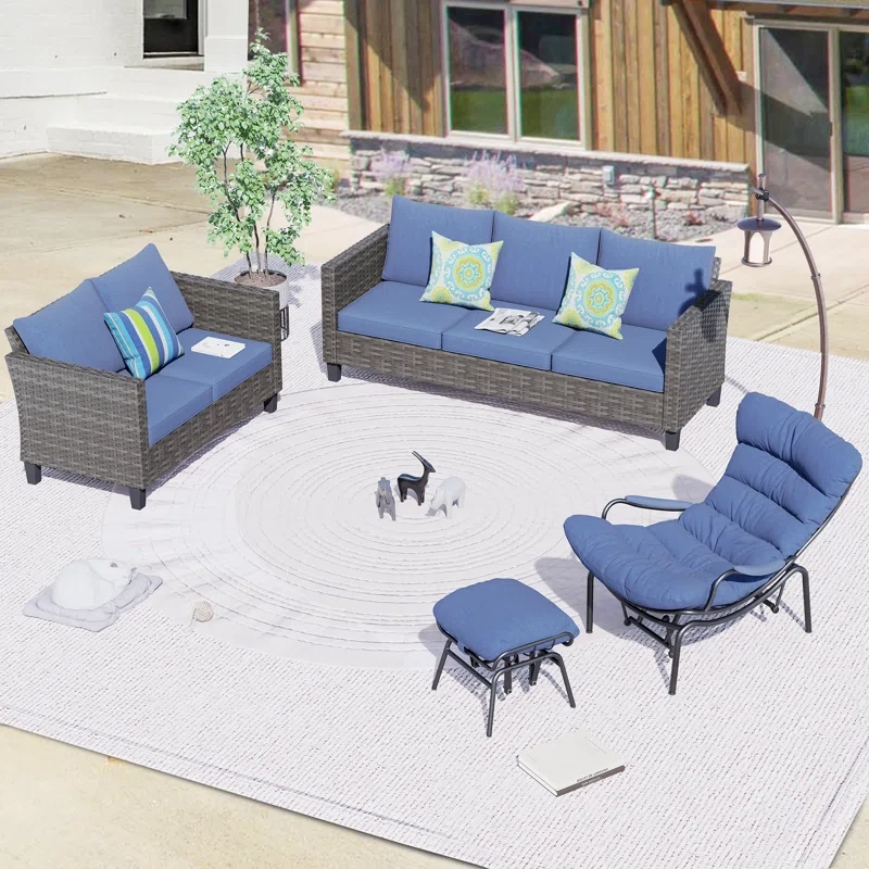 6 - Person Outdoor Seating Group with Cushions