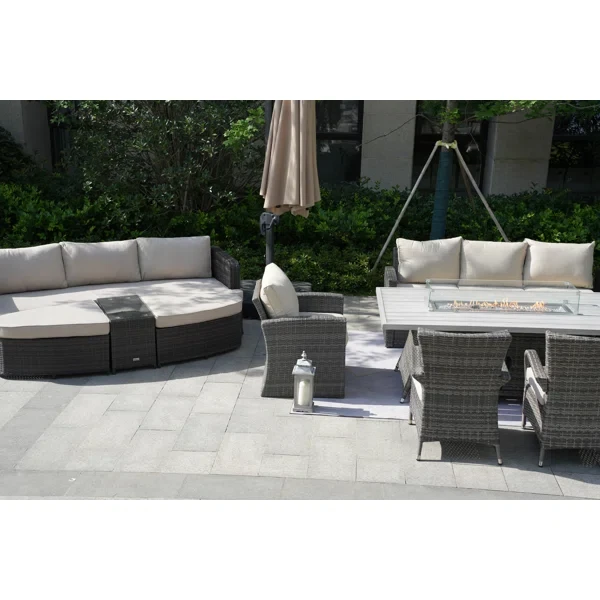 Alseepa 13 - Person Outdoor Seating Group with Cushions