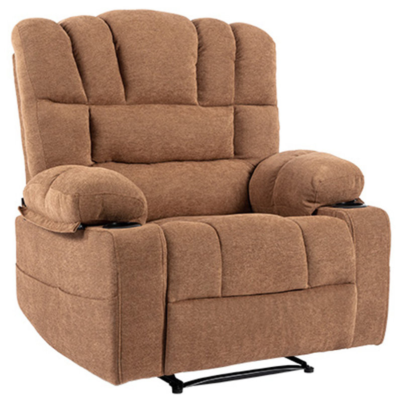 Nyalise Upholstered Power Reclining Home Theater Seat with Cup Holder