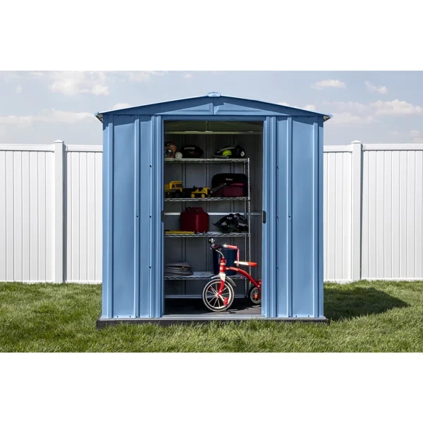 6 ft. W x 7 ft. D Steel Vertical Storage Shed