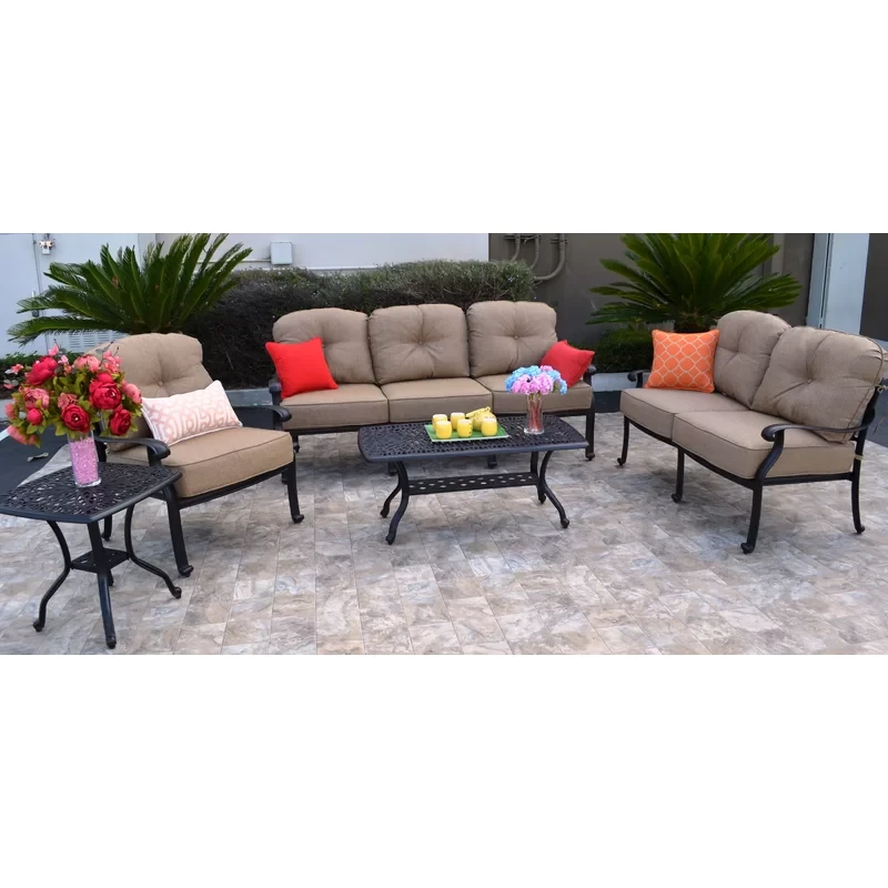 Allene 6 - Person Outdoor Seating Group with Cushions