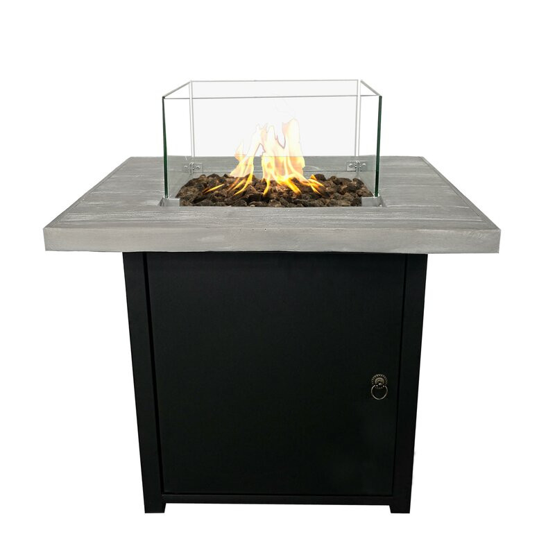 Auguster Fiber Reinforced Concrete Propane Fire pit table