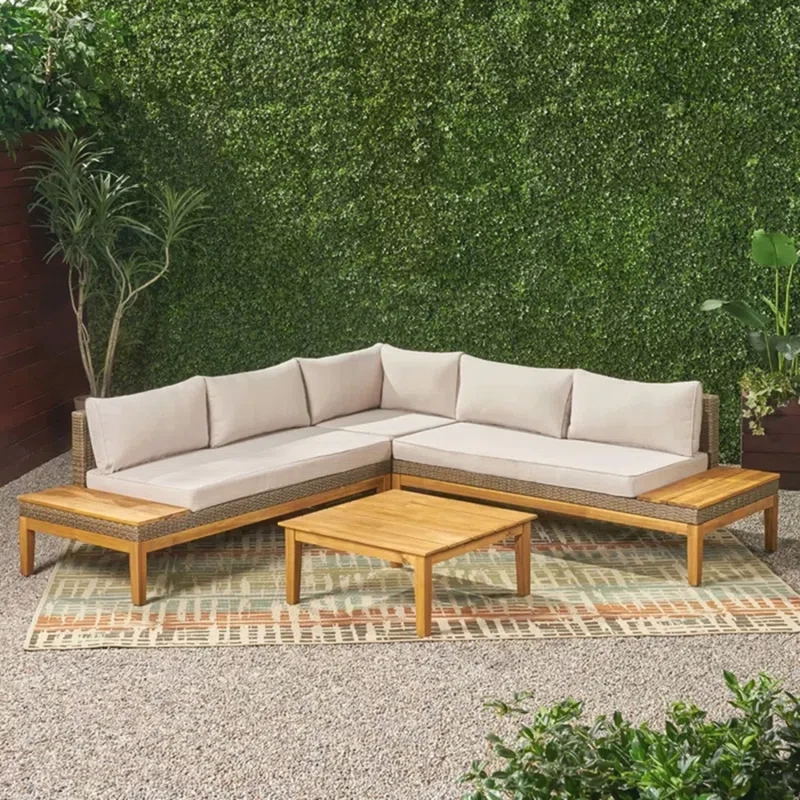 Alphin 5 - Person Outdoor Seating Group with Cushions