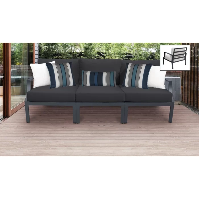 Analyssia 3 - Person Outdoor Seating Group with Cushions