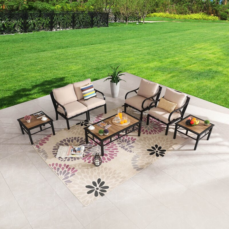 Torpoint 4 - Person Outdoor Seating Group with Cushions