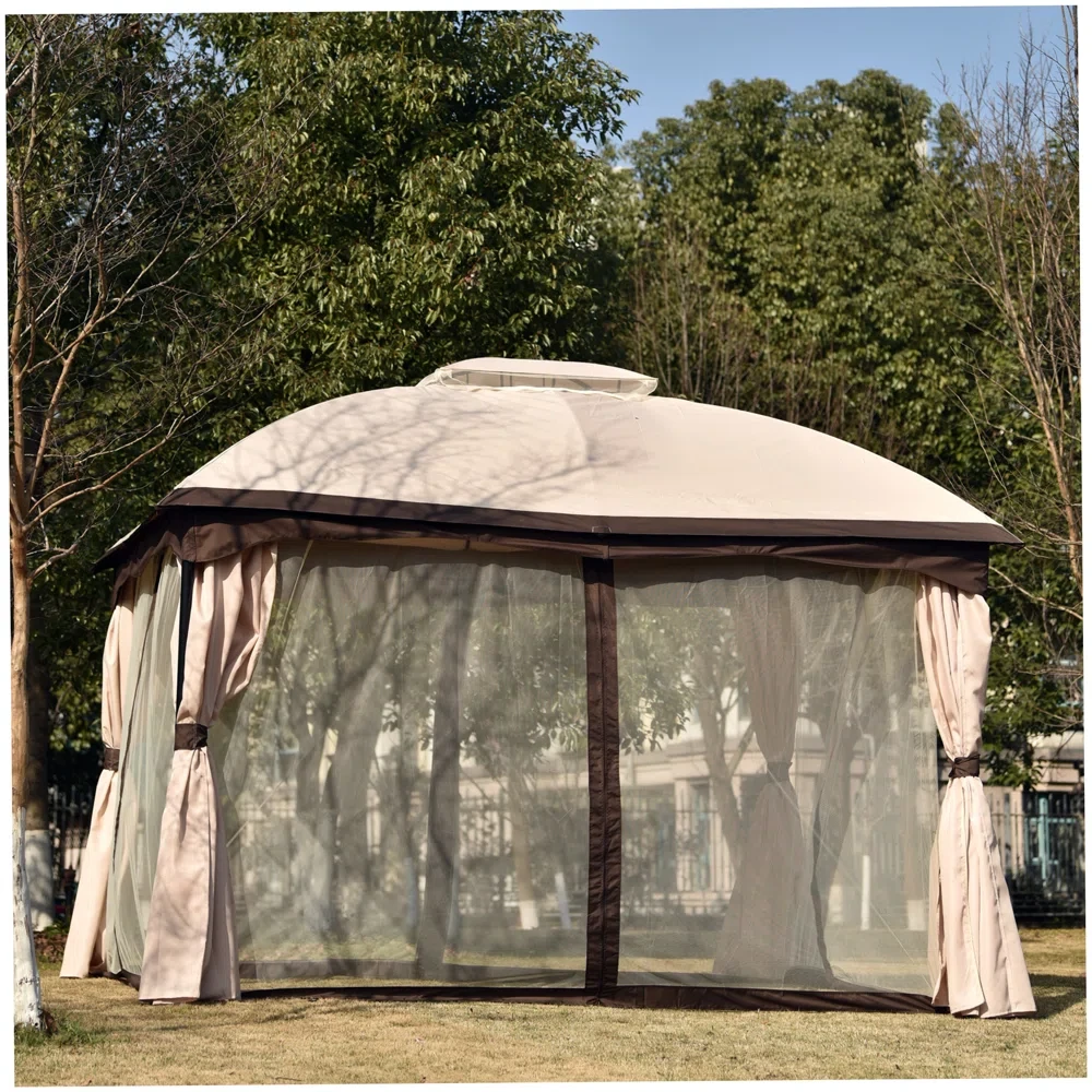 12 Ft. W X 10 Ft. D Steel Patio Gazebo