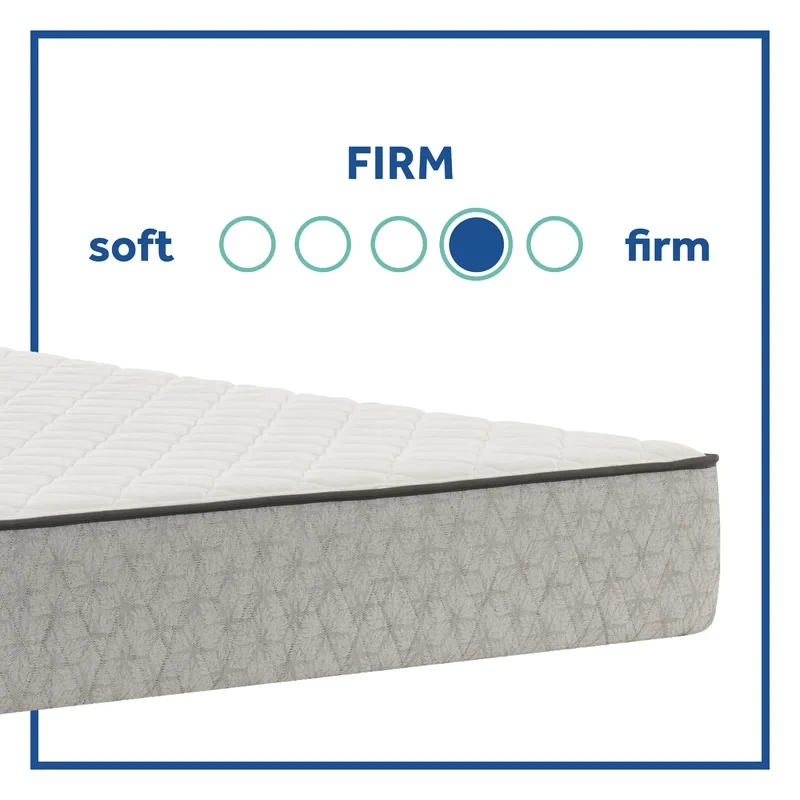 Sealy Essentials Osage 10" Firm Tight Top Innerspring  Queen Size Mattress And Box Spring Set