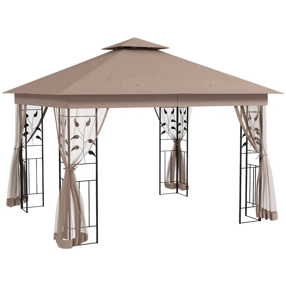 12 Ft. W x 10 Ft. D Steel Patio Gazebo