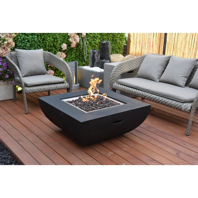 Aurora Concrete Fire Pit Table