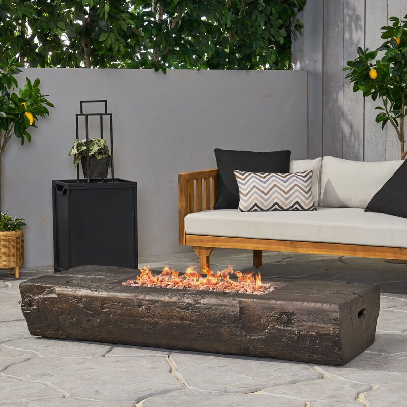 Ojeda Concrete Propane Gas Fire Pit