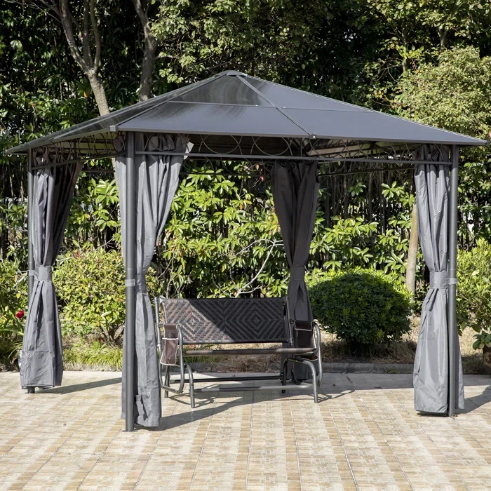 10 Ft. W x 10 Ft. D Steel Patio Gazebo