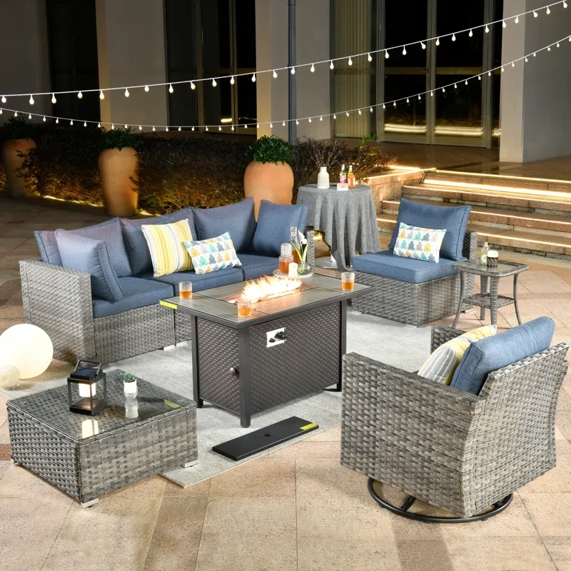 Stehle 4 - Person Outdoor Seating Group with Cushions