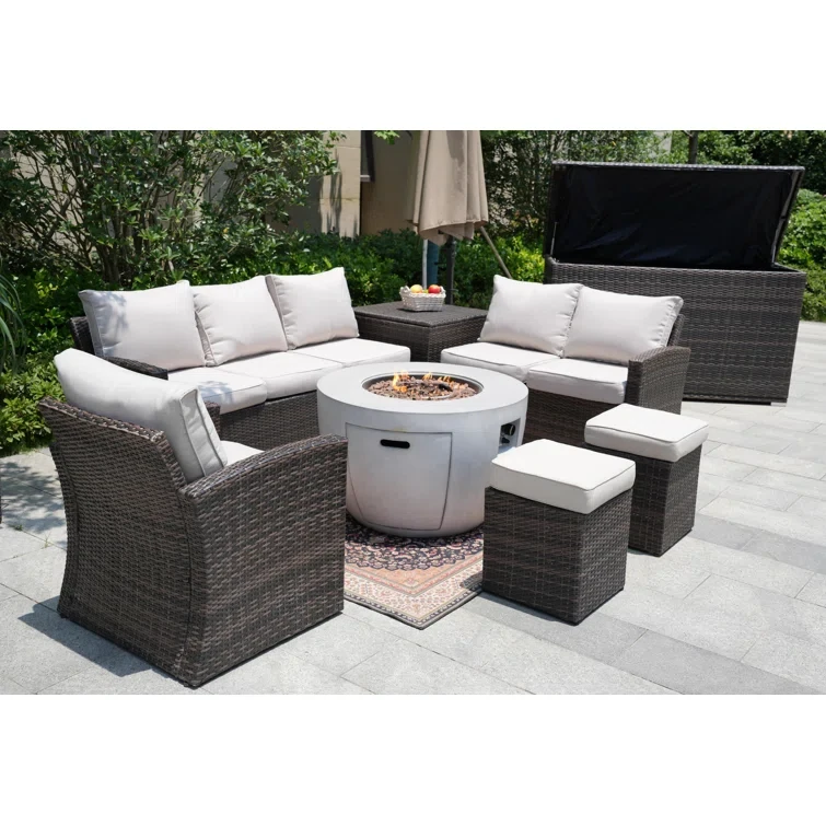 Outdoor Seating Group with Cushions