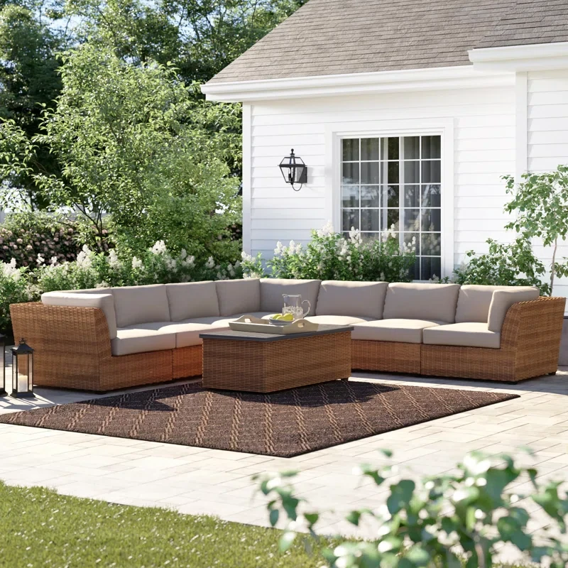 Ambroselli 6 - Person Outdoor Seating Group with Cushions