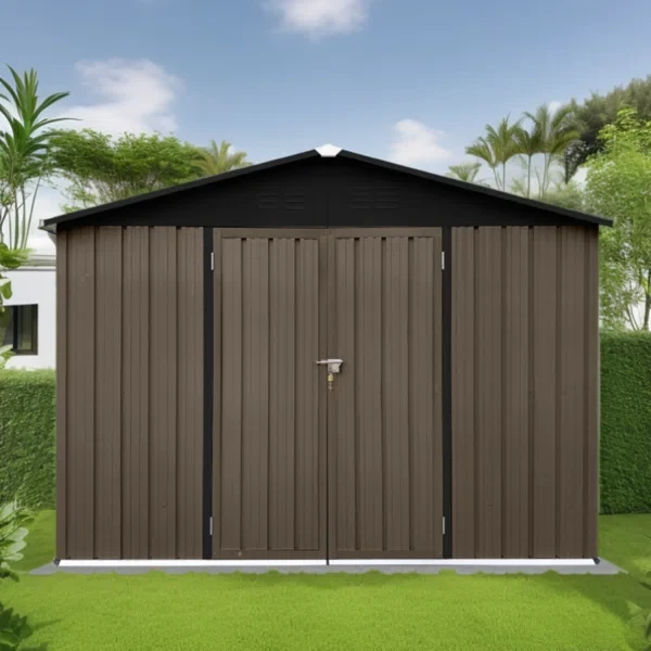 9 ft. W x 10 ft. D Metal Storage Shed