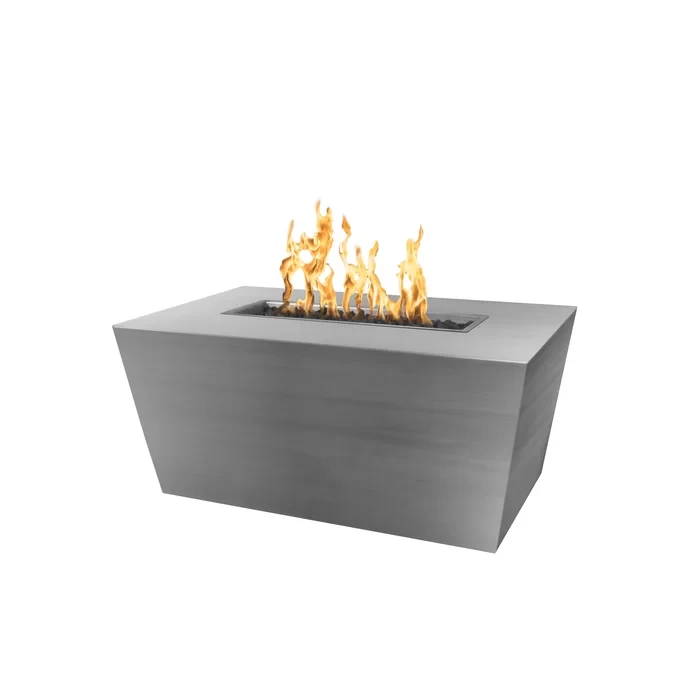 Mesa Electronic Ignition Copper/Stainless Steel Propane/Natural Gas Fire Pit  24" H x 72" W x 24" D