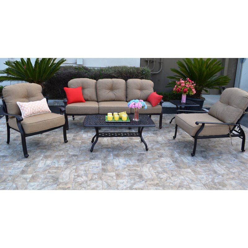 Allene 5 - Person Outdoor Seating Group with Cushions