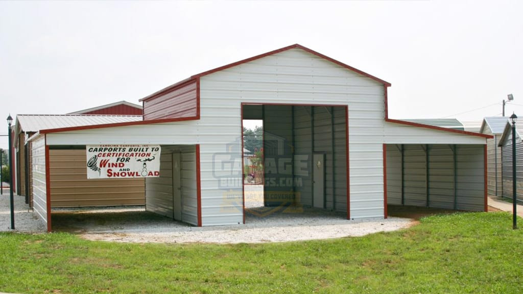 Metal Garage 44'x26' Carolina Barn