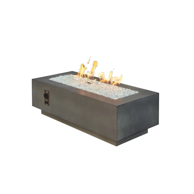 Cove 16'' H x 54'' W Concrete Outdoor Fire Pit Table