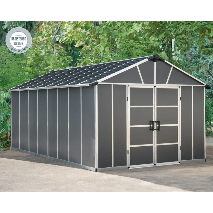 99"H x 131"W x 204"D Yukon 11 ft. W Plastic Storage Shed