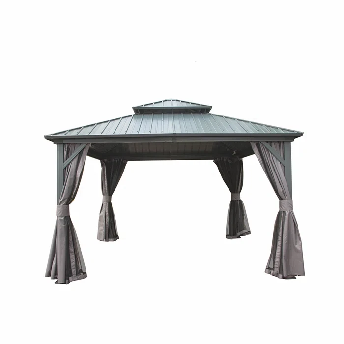 Metal Patio Gazebo 120.12" H x 144" W x 144" D