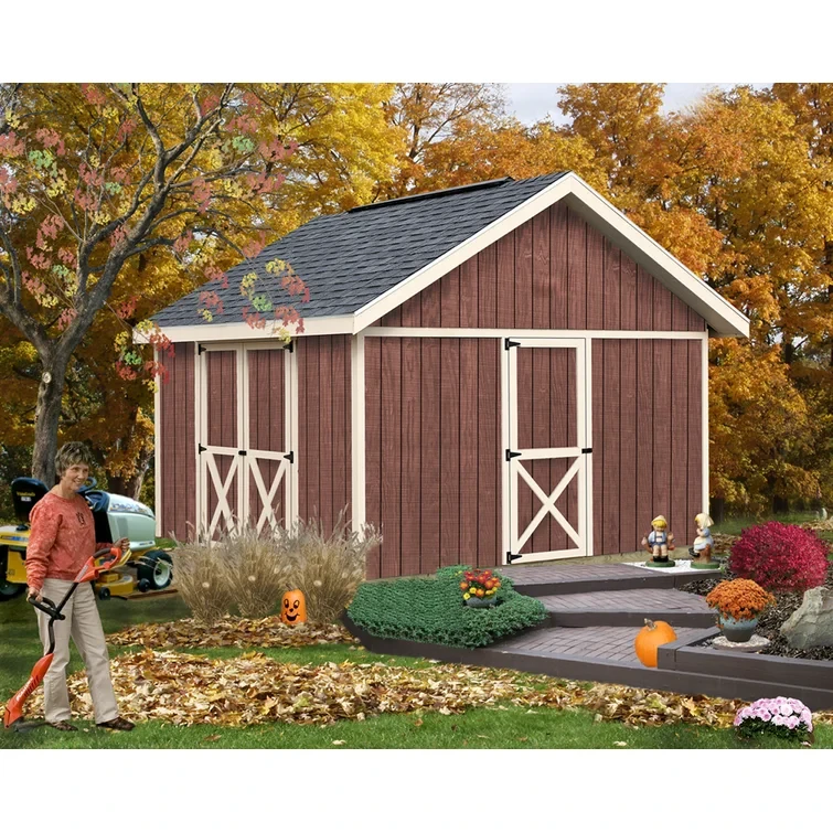 Fairview 12 ft. W x 12 ft. D Solid Wood Storage Shed