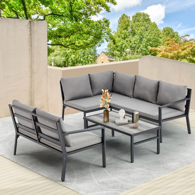 Justise 6 - Person Outdoor Seating Group with Cushions