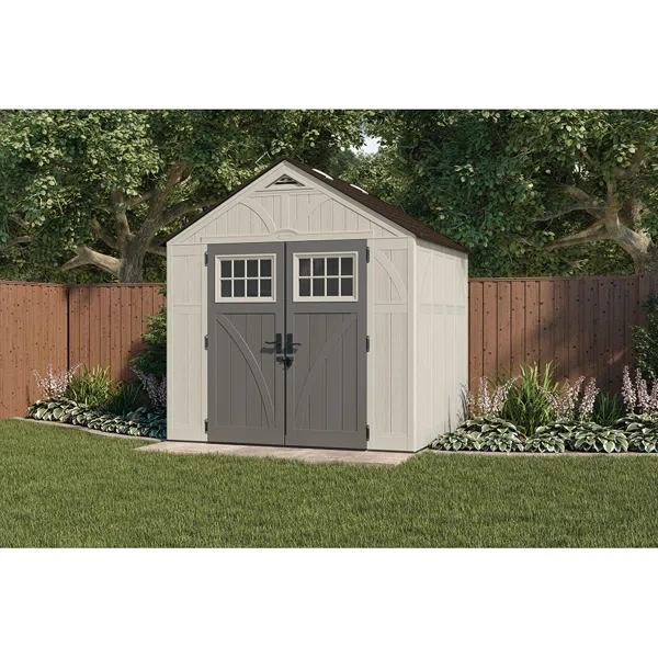 Suncast Tremont 8 ft. W x 7 ft. D Resin Storage Shed