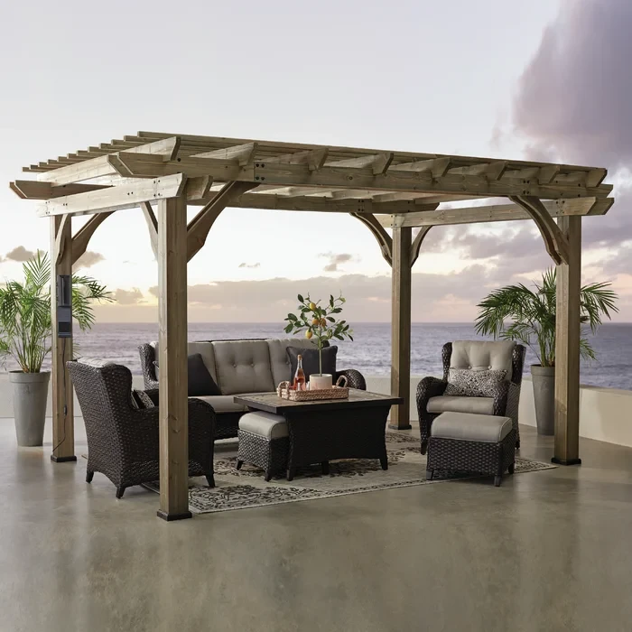 Backyard Discovery 14' x 10' Somerville Solid Wood Pergola