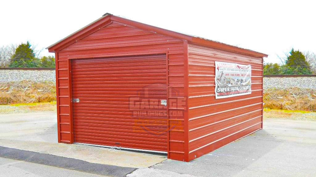 Metal Garages 12'x21' Enclosed Garage