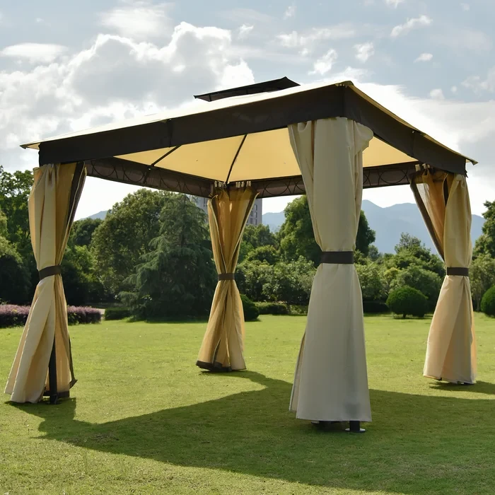 10 Ft. W x 9 Ft. D Steel Patio Gazebo