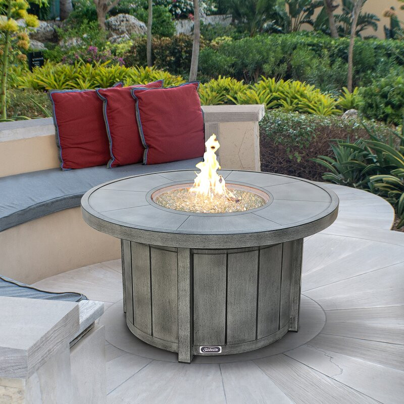 Sunbeam Boa Aluminum Propane/natural Gas Fire Table